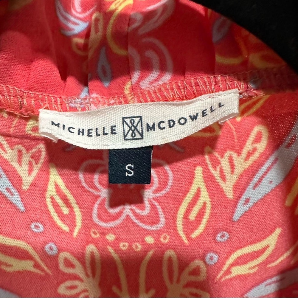 Elegant Floral Ruffle Blouse - Coral - Picture 2 of 5